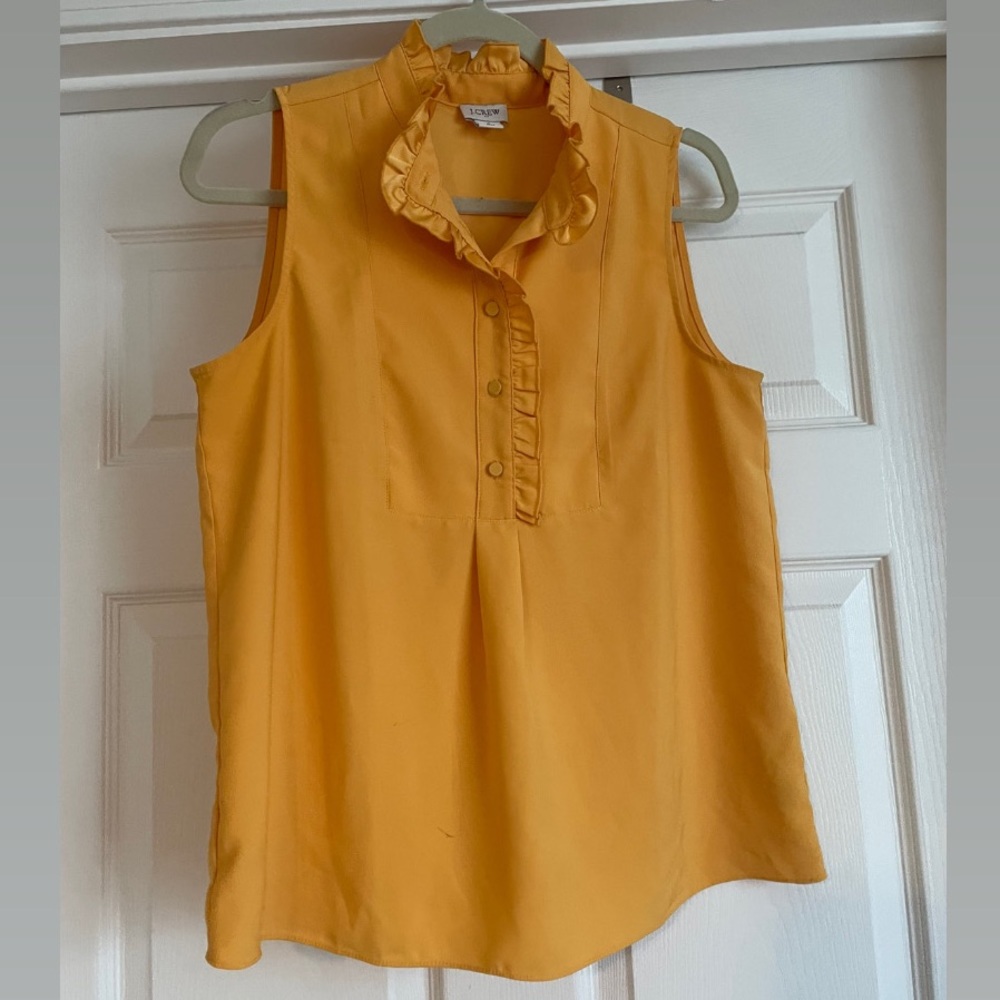 Yellow J Crew blouse